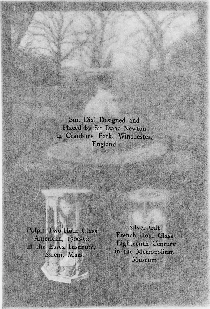 An illustration from Time telling through the ages, 1919, leaf 98