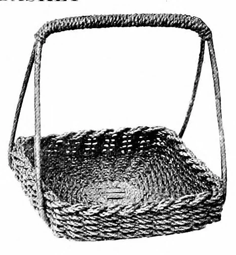 An illustration from Weaving with paper rope, 1922, leaf 26