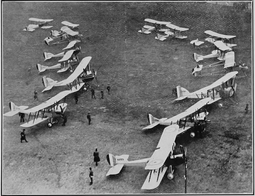 An illustration from Military aeroplanes, simplified, enlarged; an explanatory consideration of their characteristics, performances, construction, maintenance, and operation, specifically arranged for the use of aviators and students, 1918, leaf 239