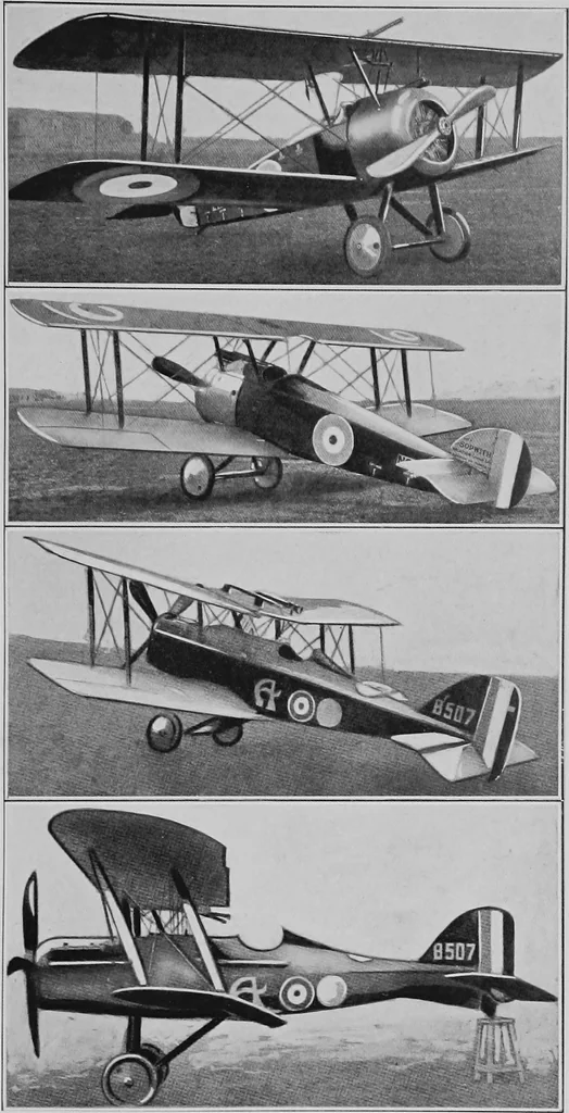 An illustration from Military aeroplanes, simplified, enlarged; an explanatory consideration of their characteristics, performances, construction, maintenance, and operation, specifically arranged for the use of aviators and students, 1918, leaf 28