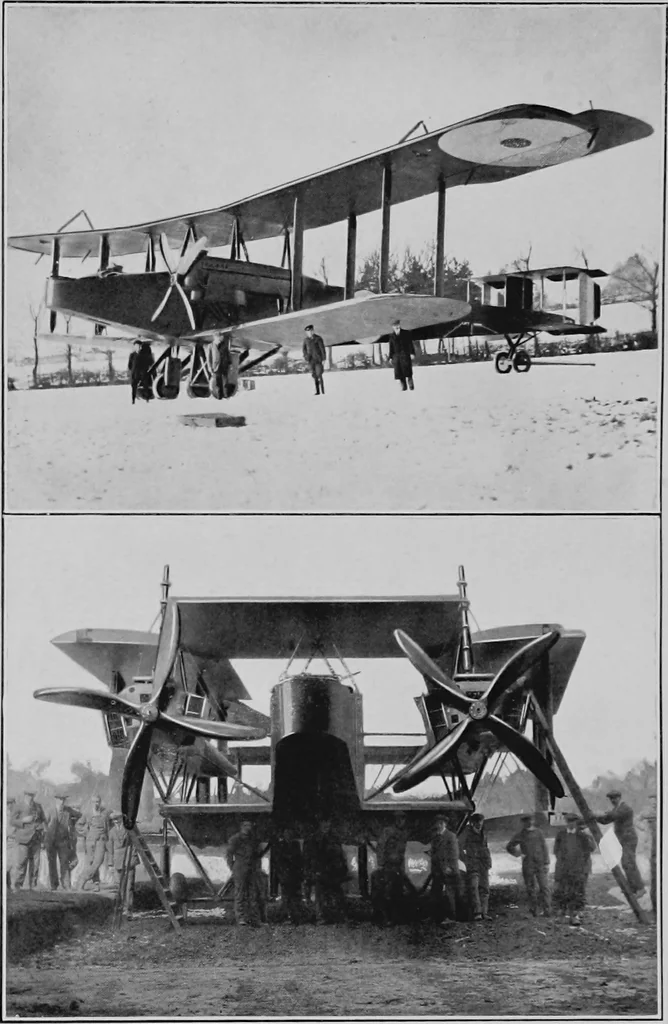 An illustration from Military aeroplanes, simplified, enlarged; an explanatory consideration of their characteristics, performances, construction, maintenance, and operation, specifically arranged for the use of aviators and students, 1918, leaf 33