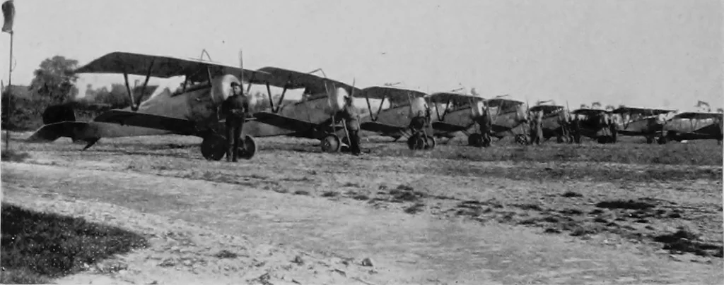An illustration from Military aeroplanes, simplified, enlarged; an explanatory consideration of their characteristics, performances, construction, maintenance, and operation, specifically arranged for the use of aviators and students, 1918, leaf 43