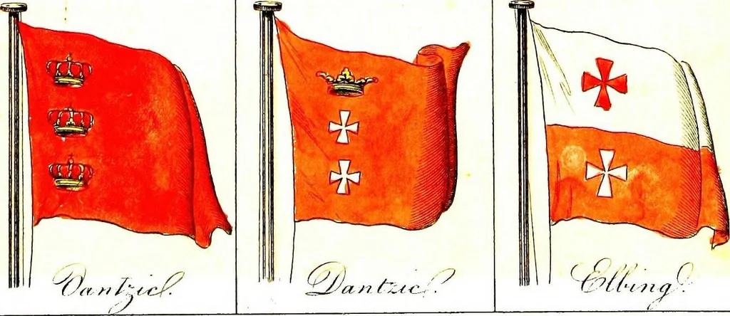 An illustration from A display of the naval flags of all nations, 1820, leaf 22