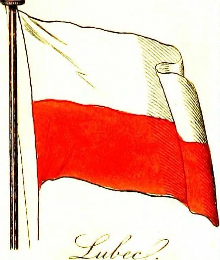 An illustration from A display of the naval flags of all nations, 1820, leaf 24