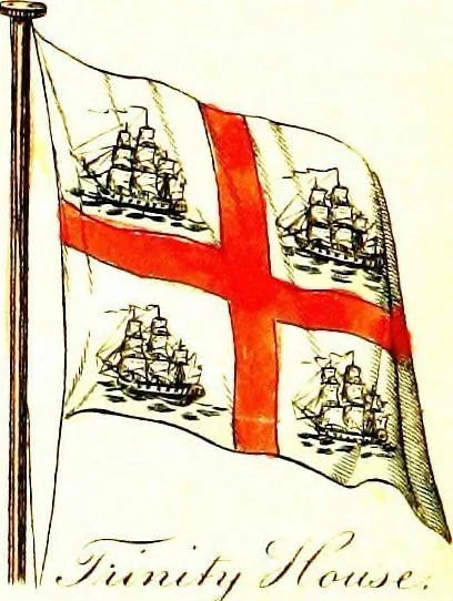 An illustration from A display of the naval flags of all nations, 1820, leaf 8