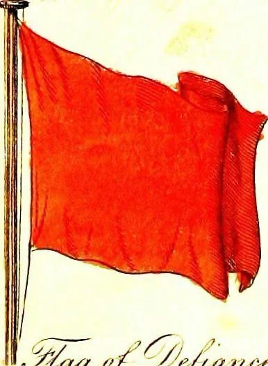 An illustration from A display of the naval flags of all nations, 1820, leaf 8