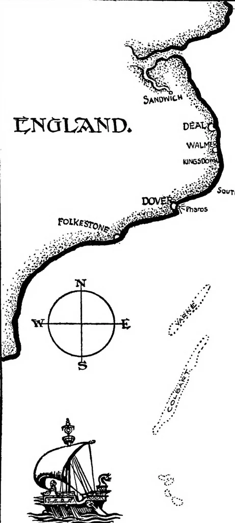 An illustration from Ships & ways of other days, 1913, leaf 106