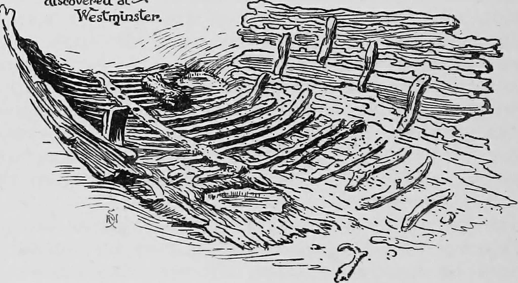 An illustration from Ships & ways of other days, 1913, leaf 113