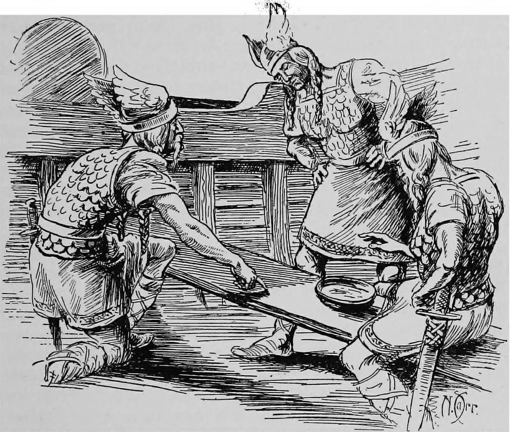 An illustration from Ships & ways of other days, 1913, leaf 122