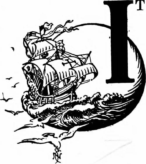 An illustration from Ships & ways of other days, 1913, leaf 191
