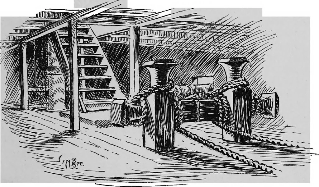 An illustration from Ships & ways of other days, 1913, leaf 254