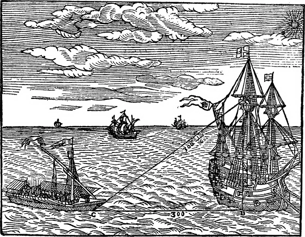 An illustration from Ships & ways of other days, 1913, leaf 282