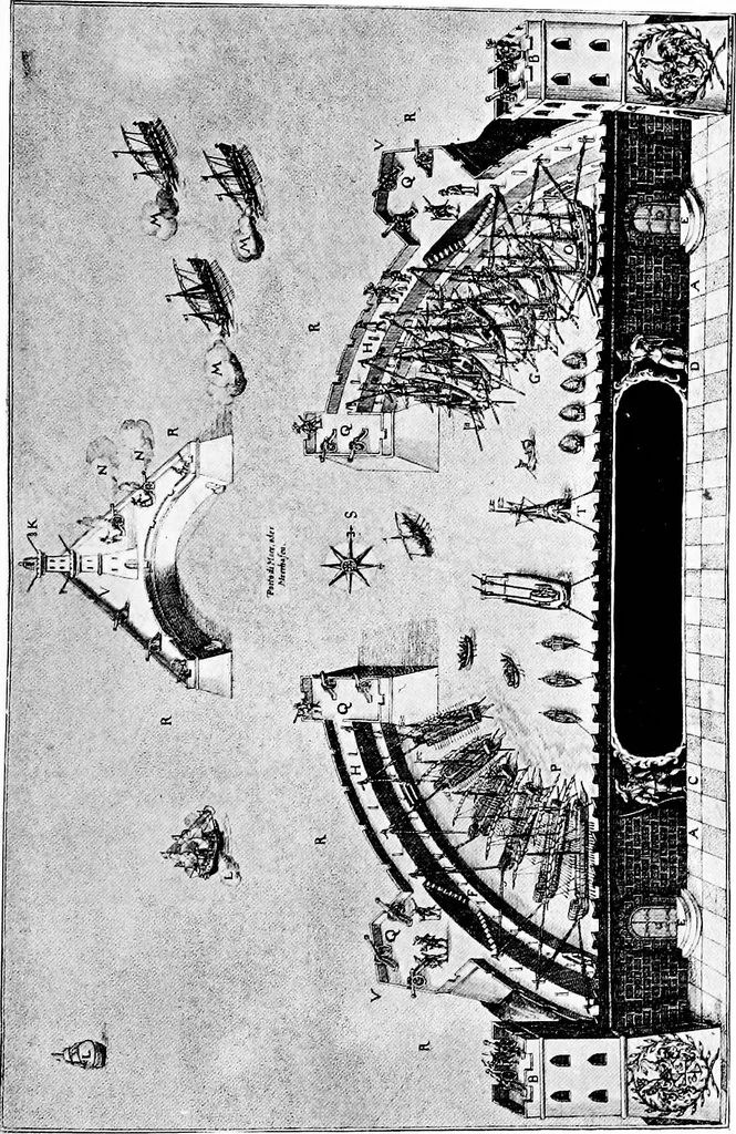 An illustration from Ships & ways of other days, 1913, leaf 294
