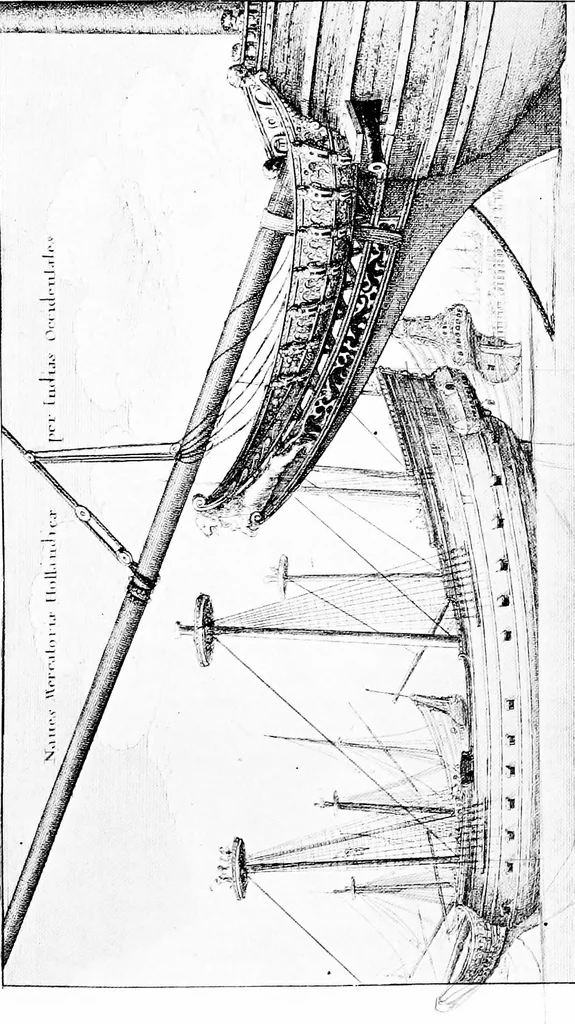 An illustration from Ships & ways of other days, 1913, leaf 312
