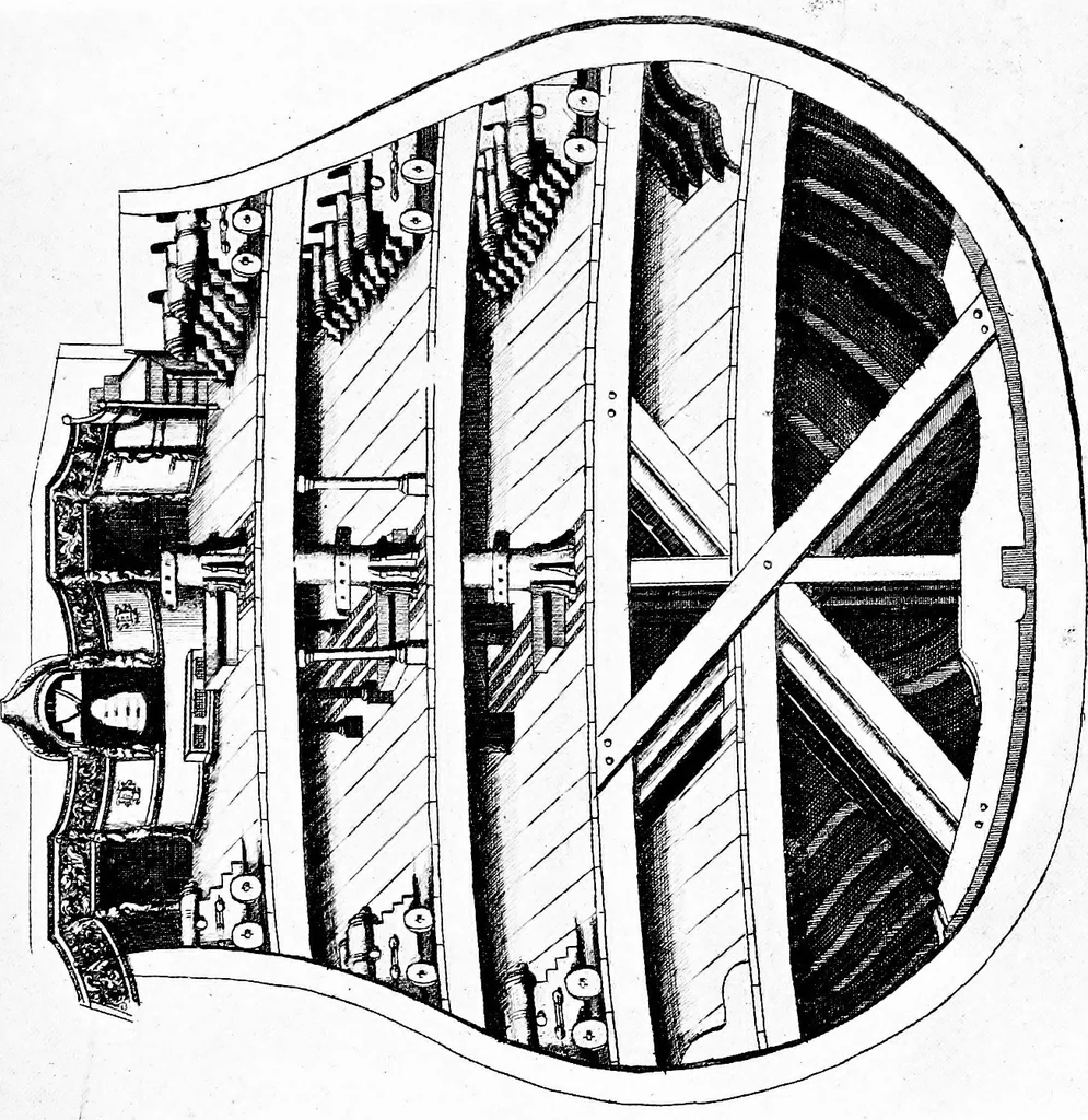An illustration from Ships & ways of other days, 1913, leaf 334