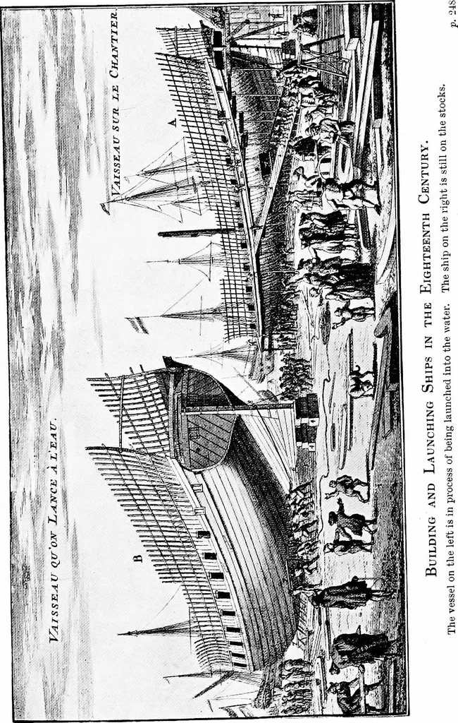 An illustration from Ships & ways of other days, 1913, leaf 338