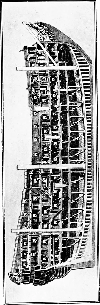 An illustration from Ships & ways of other days, 1913, leaf 350