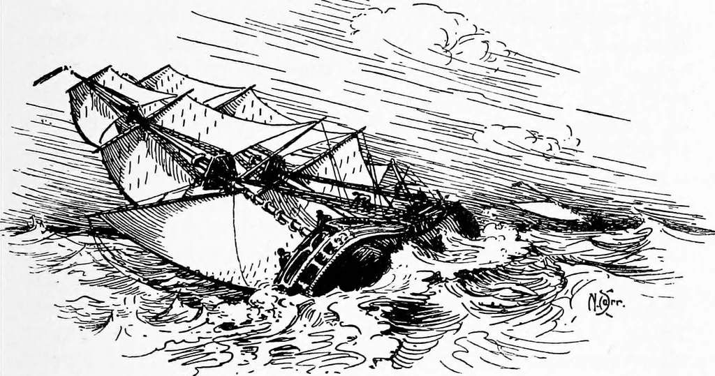 An illustration from Ships & ways of other days, 1913, leaf 364