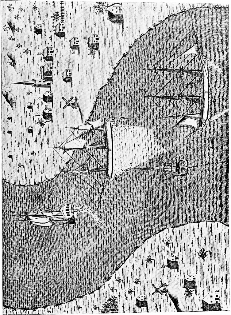 An illustration from Ships & ways of other days, 1913, leaf 366