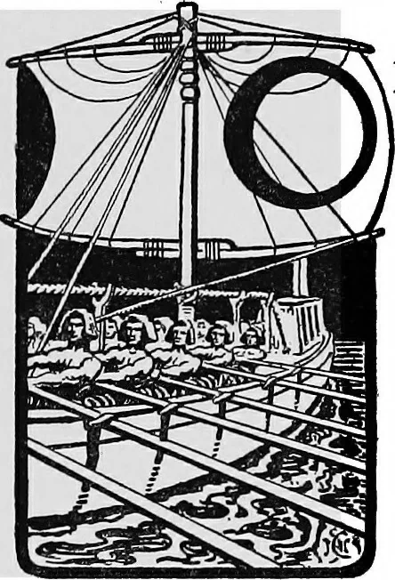 An illustration from Ships & ways of other days, 1913, leaf 37