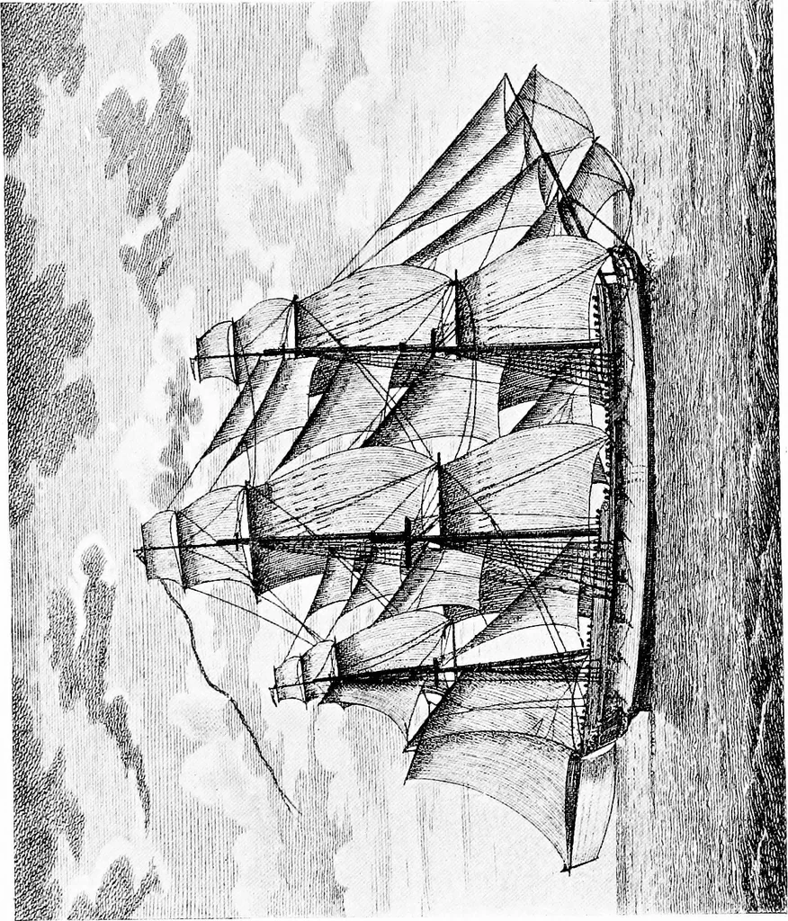An illustration from Ships & ways of other days, 1913, leaf 370