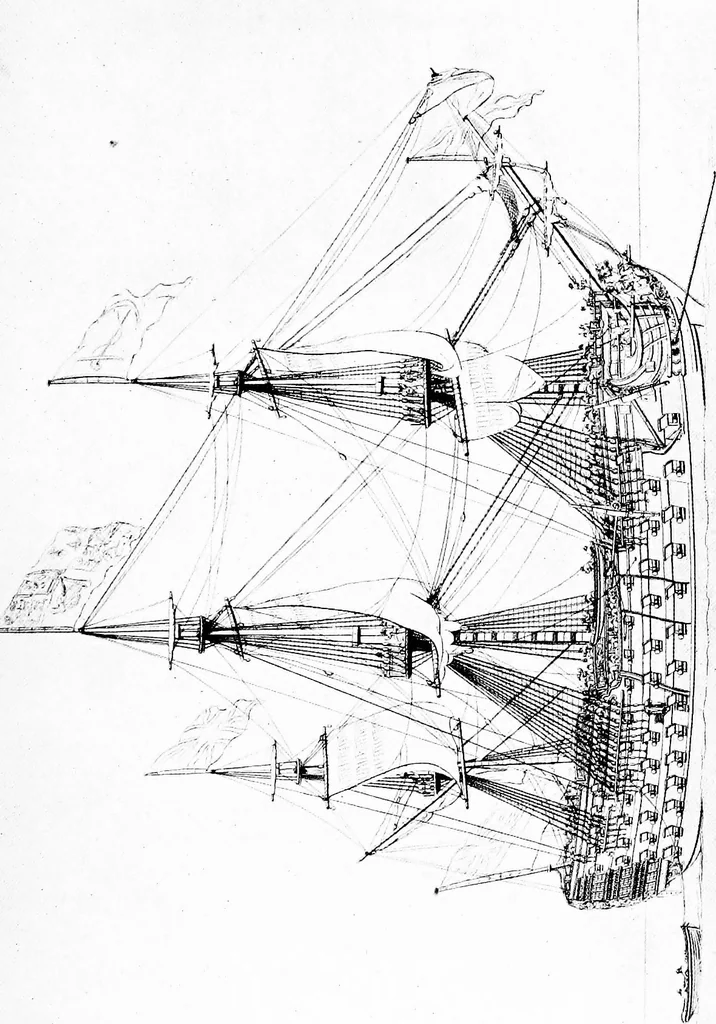 An illustration from Ships & ways of other days, 1913, leaf 374