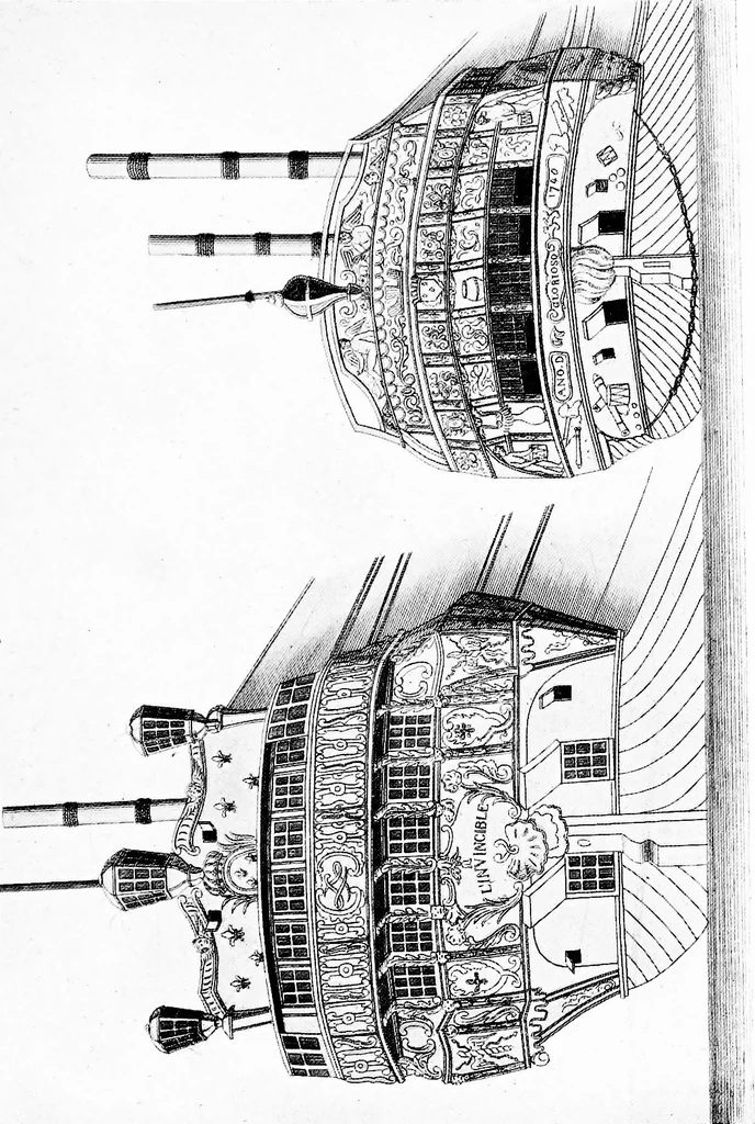 An illustration from Ships & ways of other days, 1913, leaf 378