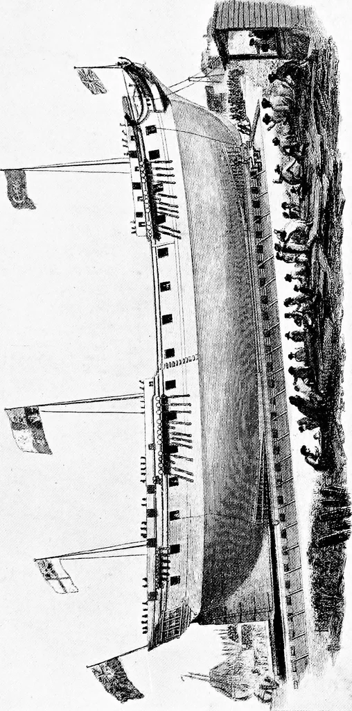 An illustration from Ships & ways of other days, 1913, leaf 390