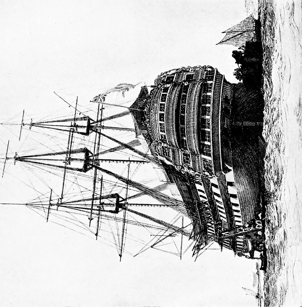 An illustration from Ships & ways of other days, 1913, leaf 398