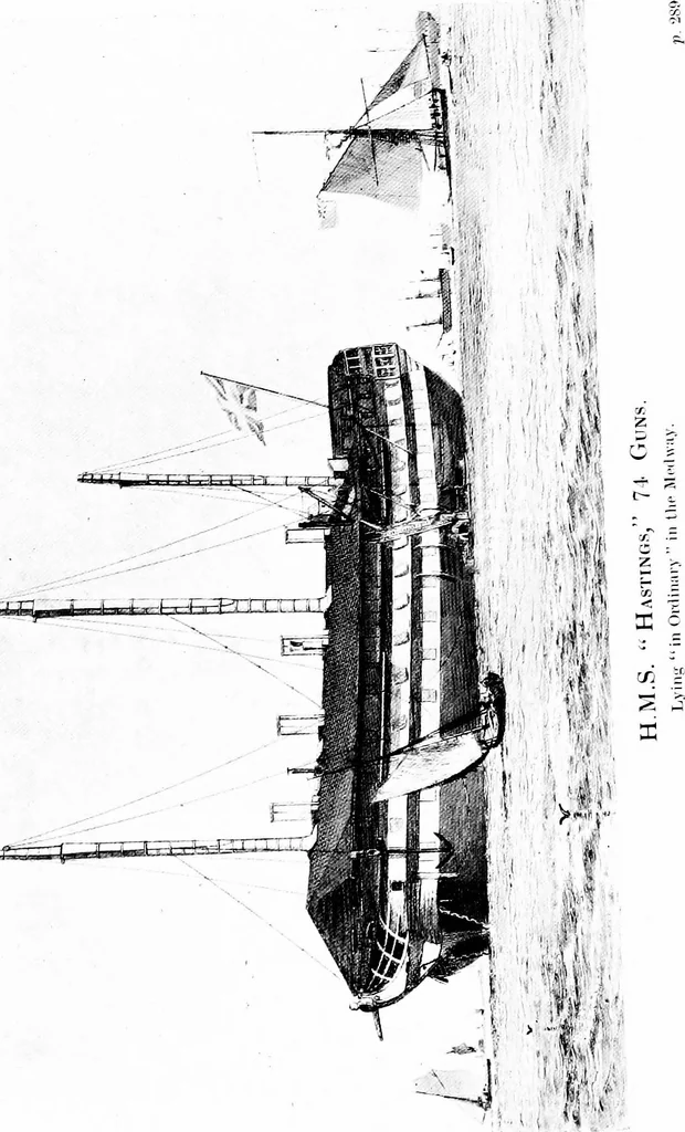 An illustration from Ships & ways of other days, 1913, leaf 419