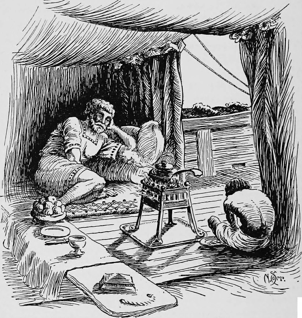 An illustration from Ships & ways of other days, 1913, leaf 61