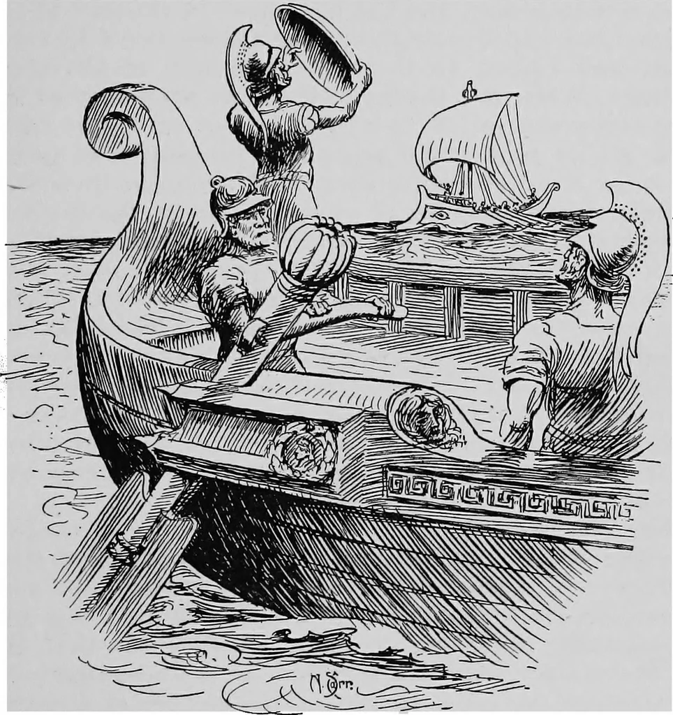 An illustration from Ships & ways of other days, 1913, leaf 78