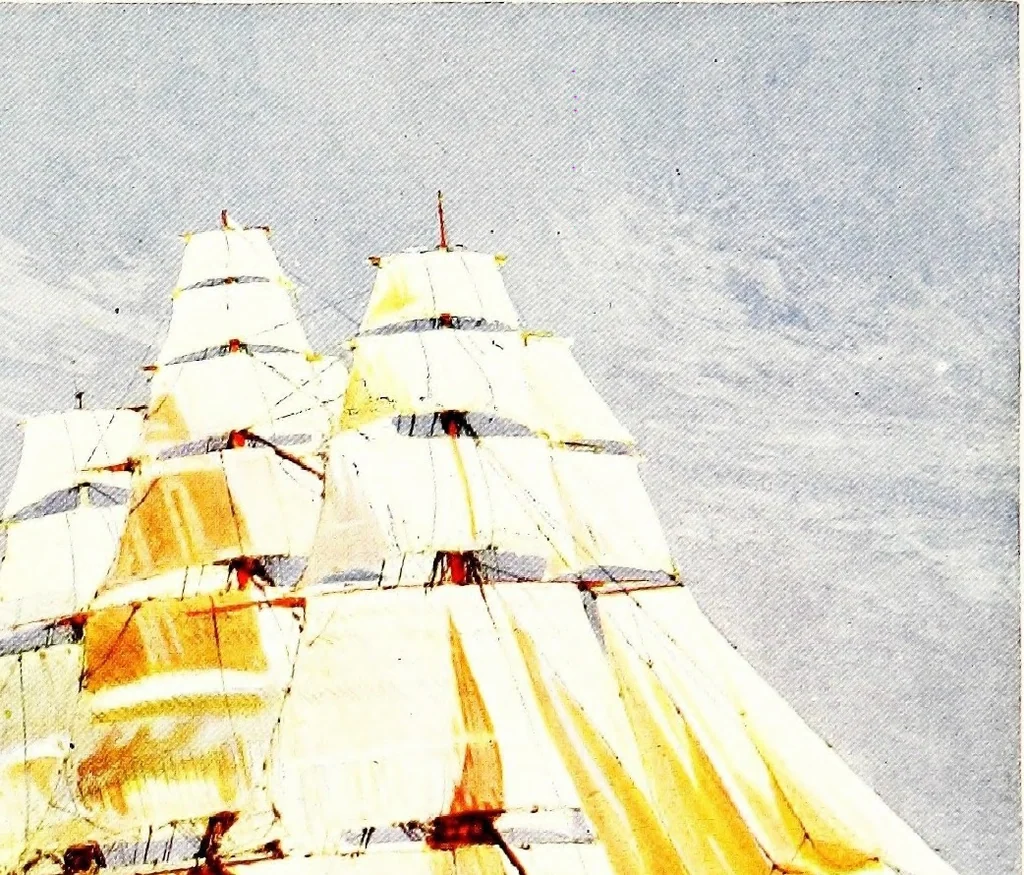 An illustration from Ships & ways of other days, 1913, leaf 9