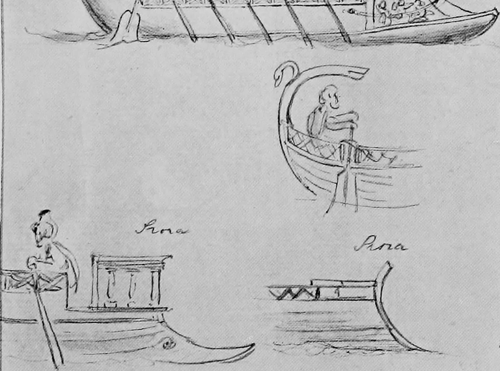 An illustration from Ships & ways of other days, 1913, leaf 94
