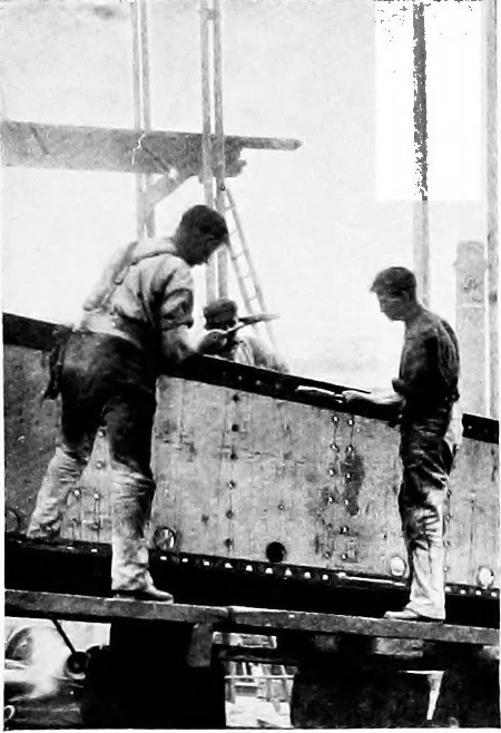An illustration from The shipbuilding industry; its history, practice, science and finance, 1905, leaf 118