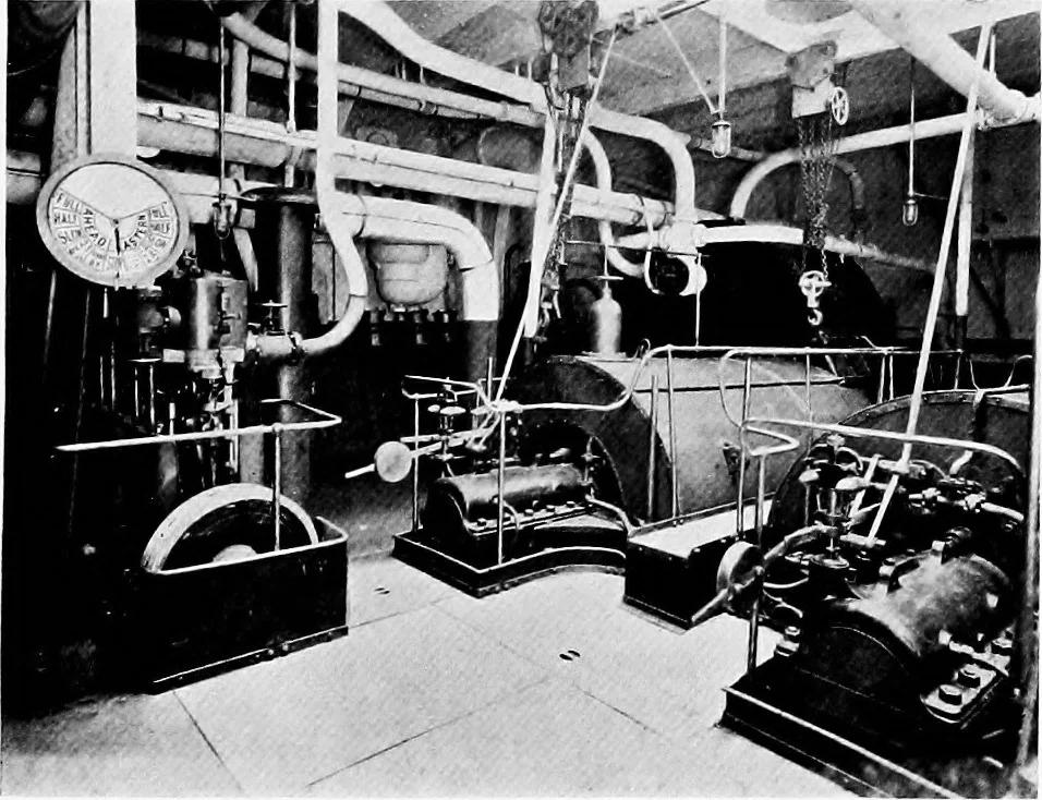 An illustration from The shipbuilding industry; its history, practice, science and finance, 1905, leaf 200