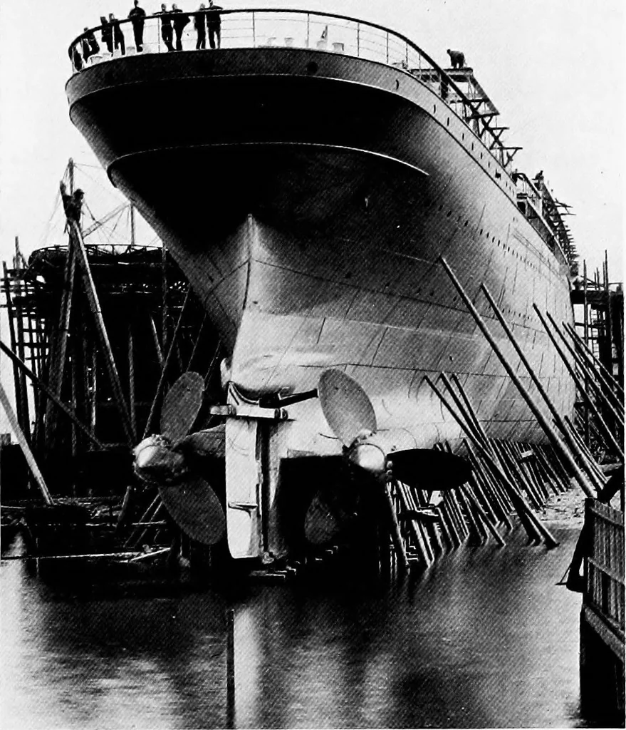 An illustration from The shipbuilding industry; its history, practice, science and finance, 1905, leaf 86