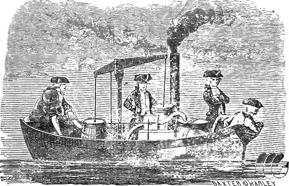 An illustration from Life of John Fitch : the inventor of the steam-boat, 1857, leaf 373