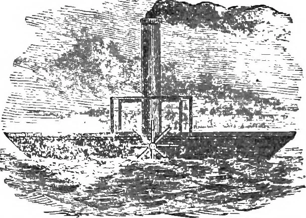 An illustration from Life of John Fitch : the inventor of the steam-boat, 1857, leaf 379