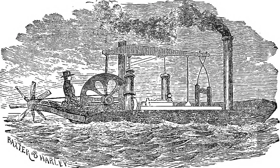 An illustration from Life of John Fitch : the inventor of the steam-boat, 1857, leaf 392