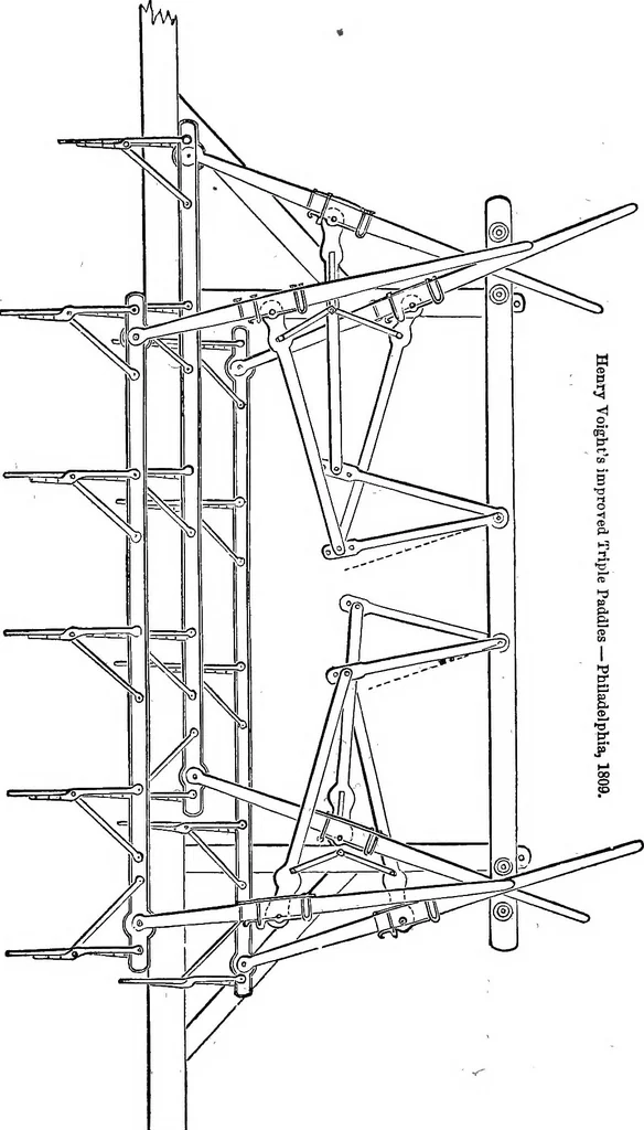 An illustration from Life of John Fitch : the inventor of the steam-boat, 1857, leaf 414