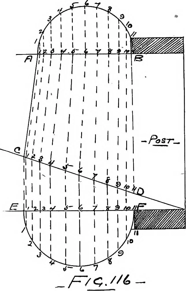 An illustration from Lake ship yard methods of steel ship construction, 1907, leaf 118