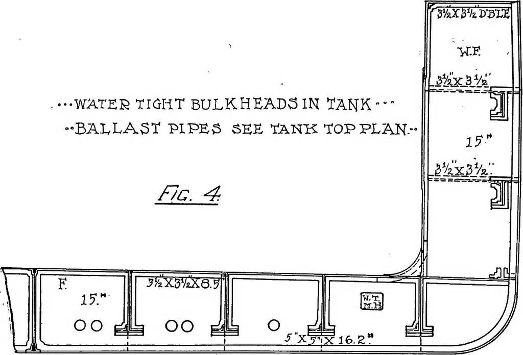 An illustration from Lake ship yard methods of steel ship construction, 1907, leaf 21