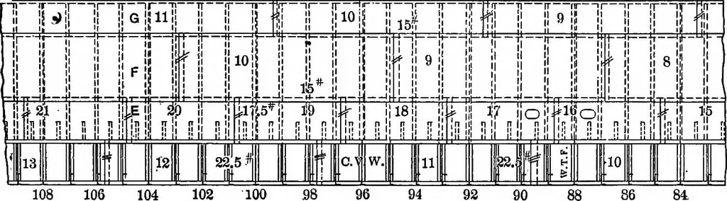 An illustration from Lake ship yard methods of steel ship construction, 1907, leaf 56