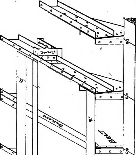 An illustration from Lake ship yard methods of steel ship construction, 1907, leaf 95