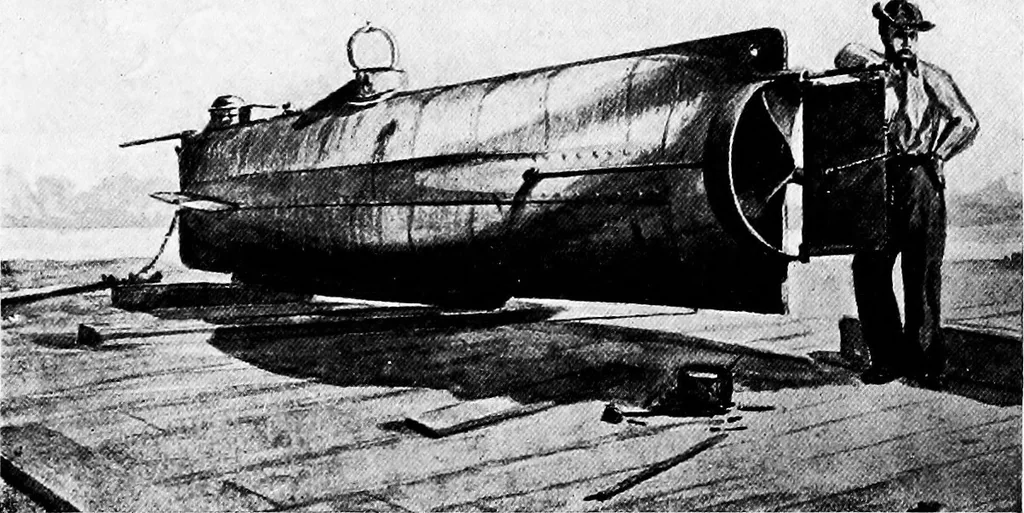 An illustration from The submarine in war and peace; its developments and its possibilities, 1918, leaf 194