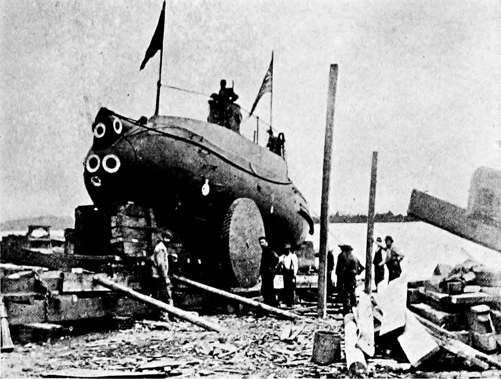 An illustration from The submarine in war and peace; its developments and its possibilities, 1918, leaf 224