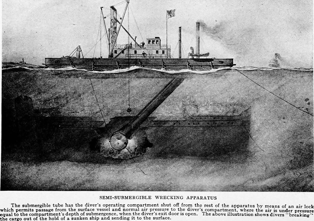 An illustration from The submarine in war and peace; its developments and its possibilities, 1918, leaf 258