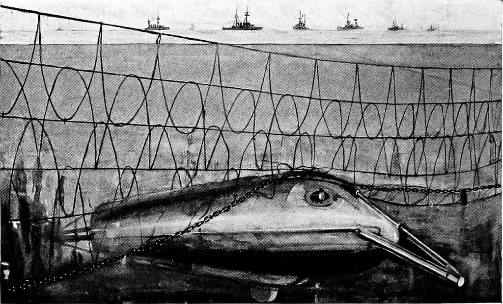 An illustration from The submarine in war and peace; its developments and its possibilities, 1918, leaf 279