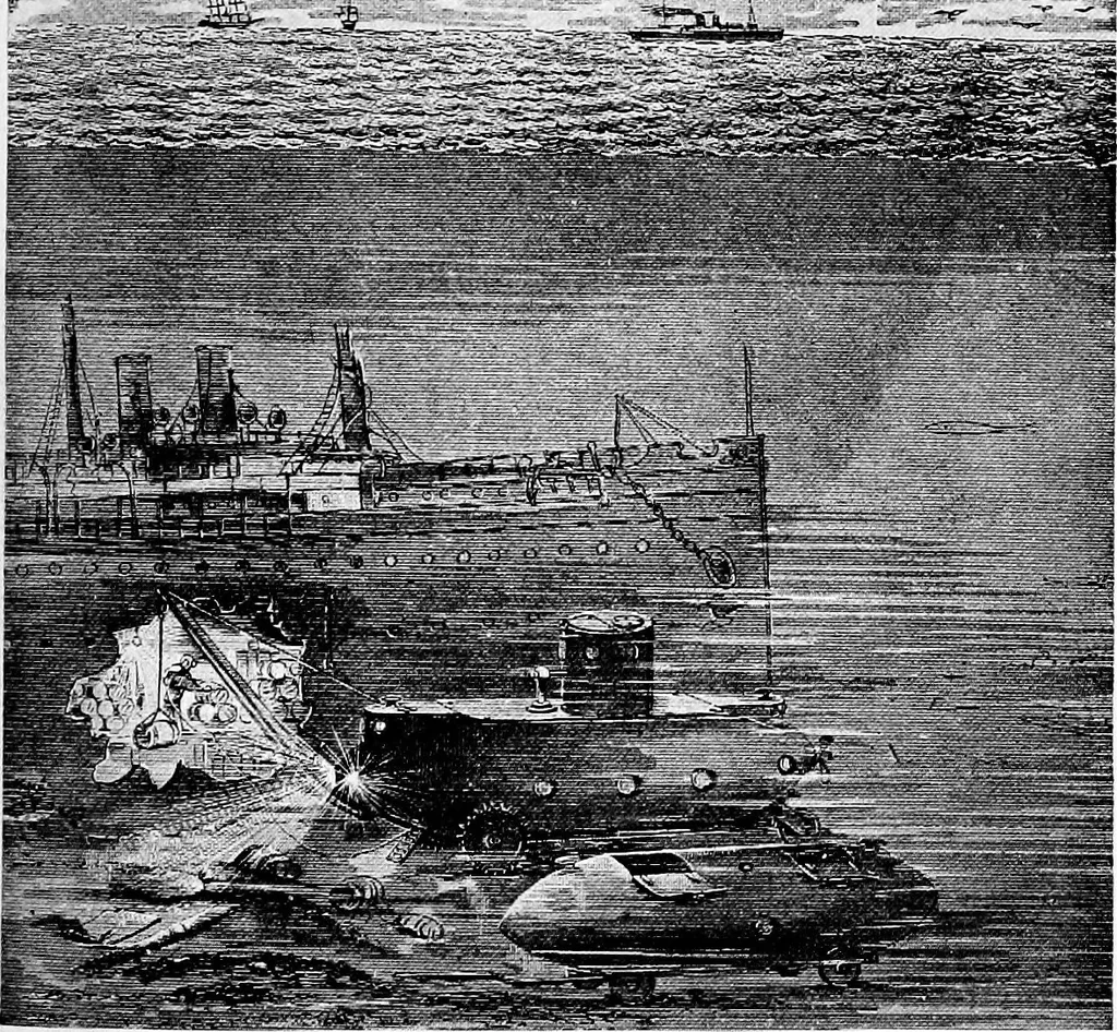 An illustration from The submarine in war and peace; its developments and its possibilities, 1918, leaf 370
